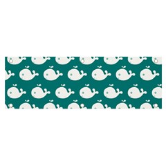 Cute Whale Illustration Pattern Banner and Sign 6  x 2 