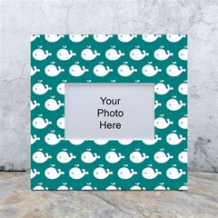 Cute Whale Illustration Pattern White Box Photo Frame 4  x 6 