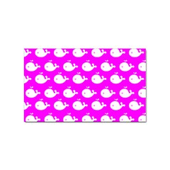 Cute Whale Illustration Pattern Sticker Rectangular (100 Pack) by GardenOfOphir