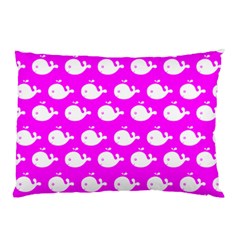 Cute Whale Illustration Pattern Pillow Case (two Sides) by GardenOfOphir