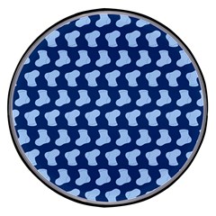 Blue Cute Baby Socks Illustration Pattern Wireless Fast Charger(black) by GardenOfOphir