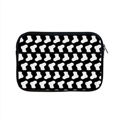 Black And White Cute Baby Socks Illustration Pattern Apple Macbook Pro 15  Zipper Case by GardenOfOphir