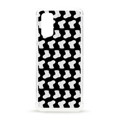 Black And White Cute Baby Socks Illustration Pattern Samsung Galaxy S20 6 2 Inch Tpu Uv Case by GardenOfOphir
