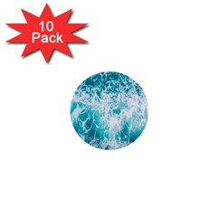 Tropical Blue Ocean Wave 1  Mini Buttons (10 Pack)  by Jack14