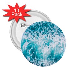 Tropical Blue Ocean Wave 2 25  Buttons (10 Pack)  by Jack14