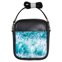 Tropical Blue Ocean Wave Girls Sling Bag by Jack14