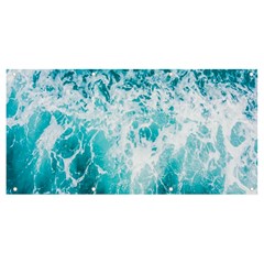 Tropical Blue Ocean Wave Banner And Sign 8  X 4 
