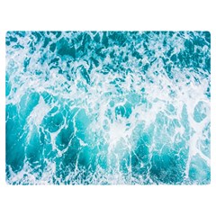 Tropical Blue Ocean Wave Premium Plush Fleece Blanket (extra Small) by Jack14