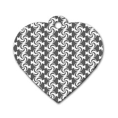 Candy Illustration Pattern Dog Tag Heart (two Sides) by GardenOfOphir
