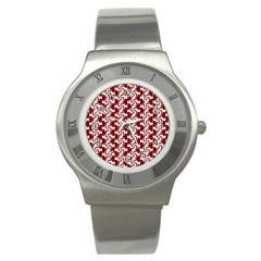 Candy Illustration Pattern Stainless Steel Watch by GardenOfOphir