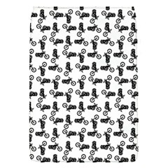 Chooper Motorcycle Drawing Motif Pattern Removable Flap Cover (S)