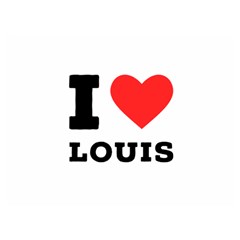 I Love Louis Two Sides Premium Plush Fleece Blanket (extra Small)