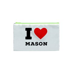 I Love Mason Cosmetic Bag (xs) by ilovewhateva