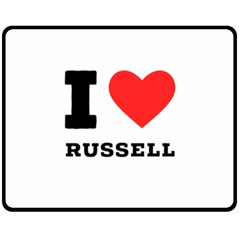 I Love Russell Fleece Blanket (medium) by ilovewhateva