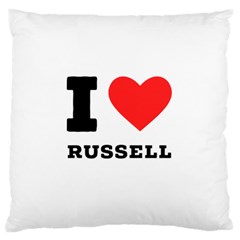 I Love Russell Standard Premium Plush Fleece Cushion Case (two Sides) by ilovewhateva