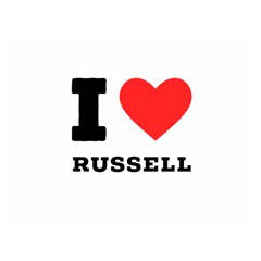 I Love Russell Two Sides Premium Plush Fleece Blanket (extra Small) by ilovewhateva