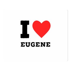 I Love Eugene Premium Plush Fleece Blanket (large) by ilovewhateva