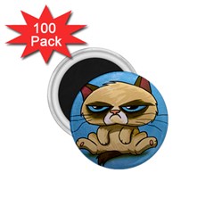 Grumpy Cat 1 75  Magnets (100 Pack)  by Jancukart