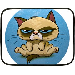 Grumpy Cat Fleece Blanket (mini) by Jancukart