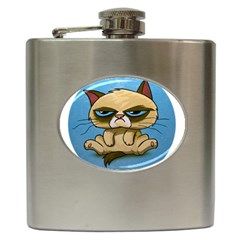 Grumpy Cat Hip Flask (6 Oz) by Jancukart