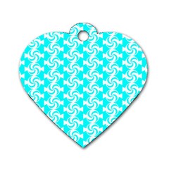 Candy Illustration Pattern Dog Tag Heart (one Side) by GardenOfOphir