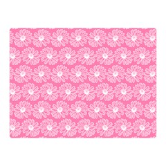 Pink Gerbera Daisy Vector Tile Pattern Two Sides Premium Plush Fleece Blanket (mini) by GardenOfOphir