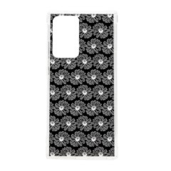 Black And White Gerbera Daisy Vector Tile Pattern Samsung Galaxy Note 20 Ultra Tpu Uv Case by GardenOfOphir