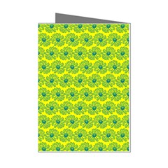Gerbera Daisy Vector Tile Pattern Mini Greeting Cards (pkg Of 8) by GardenOfOphir