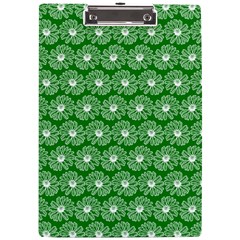 Gerbera Daisy Vector Tile Pattern A4 Acrylic Clipboard by GardenOfOphir