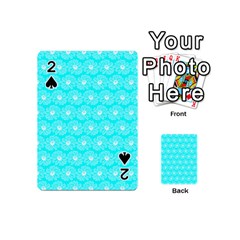 Gerbera Daisy Vector Tile Pattern Playing Cards 54 Designs (mini) by GardenOfOphir
