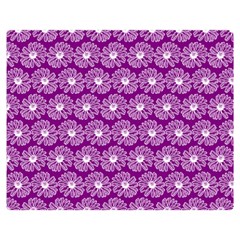 Gerbera Daisy Vector Tile Pattern Two Sides Premium Plush Fleece Blanket (medium)