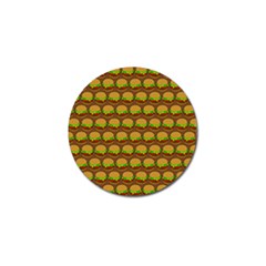 Burger Snadwich Food Tile Pattern Golf Ball Marker (10 Pack) by GardenOfOphir