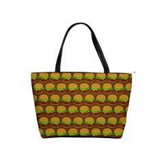 Burger Snadwich Food Tile Pattern Classic Shoulder Handbag