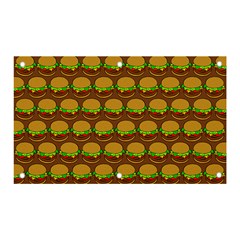 Burger Snadwich Food Tile Pattern Banner and Sign 5  x 3 