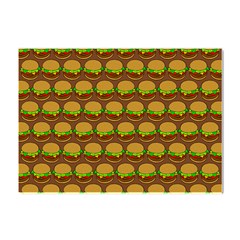 Burger Snadwich Food Tile Pattern Crystal Sticker (A4)