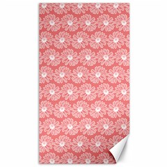 Coral Pink Gerbera Daisy Vector Tile Pattern Canvas 40  X 72  by GardenOfOphir
