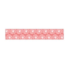 Coral Pink Gerbera Daisy Vector Tile Pattern Premium Plush Fleece Scarf (Mini)