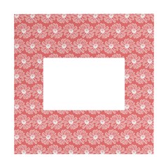 Coral Pink Gerbera Daisy Vector Tile Pattern White Box Photo Frame 4  X 6  by GardenOfOphir