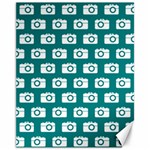 Modern Chic Vector Camera Illustration Pattern Canvas 11  x 14  10.95 x13.48  Canvas - 1