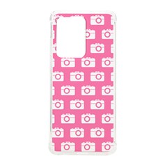 Pink Modern Chic Vector Camera Illustration Pattern Samsung Galaxy S20 Ultra 6 9 Inch Tpu Uv Case by GardenOfOphir