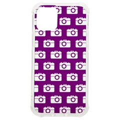 Modern Chic Vector Camera Illustration Pattern Iphone 12 Mini Tpu Uv Print Case	 by GardenOfOphir