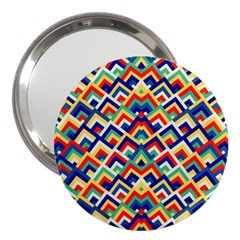 Trendy Chic Modern Chevron Pattern 3  Handbag Mirrors by GardenOfOphir