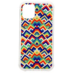 Trendy Chic Modern Chevron Pattern Iphone 12 Mini Tpu Uv Print Case	 by GardenOfOphir