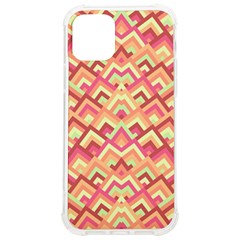 Trendy Chic Modern Chevron Pattern Iphone 12/12 Pro Tpu Uv Print Case by GardenOfOphir