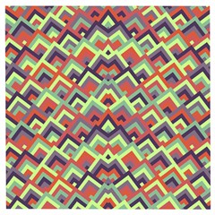 Trendy Chic Modern Chevron Pattern Wooden Puzzle Square