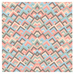 Trendy Chic Modern Chevron Pattern Wooden Puzzle Square by GardenOfOphir