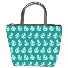 Ladybug Vector Geometric Tile Pattern Bucket Bag