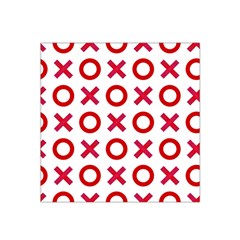 Pattern Xoxo Red White Love Satin Bandana Scarf 22  X 22  by Jancukart