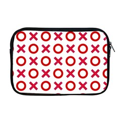 Pattern Xoxo Red White Love Apple Macbook Pro 17  Zipper Case by Jancukart