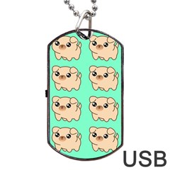 Puppy Pattern Dog Pet Dog Tag Usb Flash (two Sides) by Jancukart